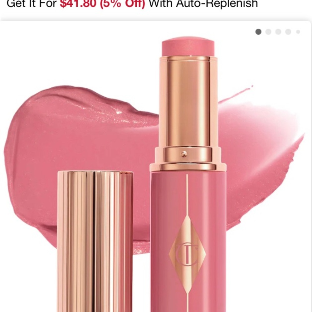 Charlotte Tilbury Unreal Lip + Cheek Glow Blush Stick With Hyaluronic Acid